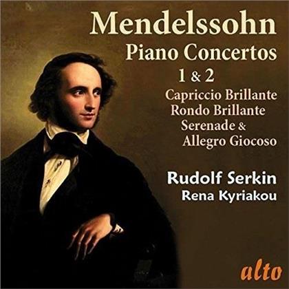 Felix Mendelssohn-Bartholdy (1809-1847), Eugène Ormandy, Rudolf Serkin, Rena Kyriakou & Philadelphia Orchestra - Klavierkonzerte 1 & 2