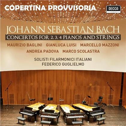 Johann Sebastian Bach (1685-1750), Federico Guglielmo, Maurizio Baglini, Gianluca Luisi, Marcello Mazzoni, … - Concertos For 2,3,4 Pianos And Strings - Live at Amiata Piano Festival (2 CDs)