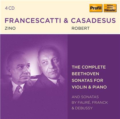 Zino Francescatti, Robert Cascadeus & Ludwig van Beethoven (1770-1827) - Complete Beethoven Sonata (4 CDs)