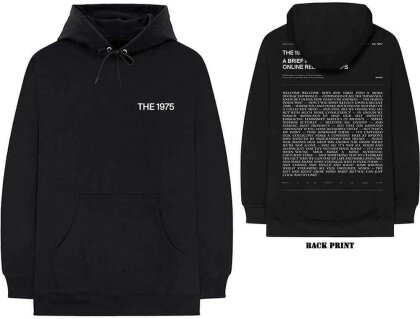 The 1975 Unisex Pullover Hoodie - ABIIOR Welcome Welcome Version 2. (Black) (Back Print)
