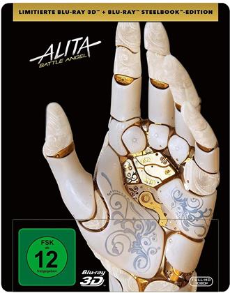 Alita: Battle Angel (2018) (Edizione Limitata, Steelbook, Blu-ray 3D + Blu-ray)