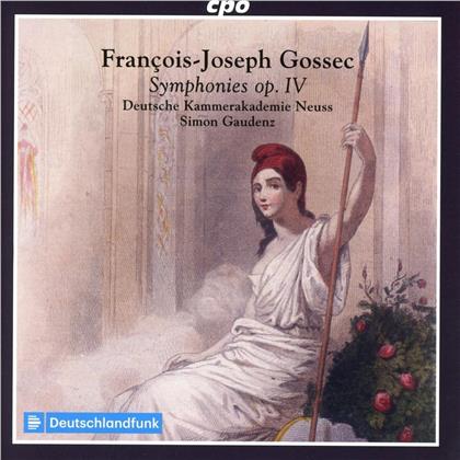 Deutsche Kammerakademie Neuss, Francois-Joseph Gossec (1734-1829) & Simon Gaudenz - Symphonies op. IV