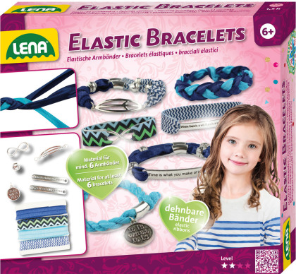 Bastelset Elastic Bracelets - Material für 5 Armbänder,