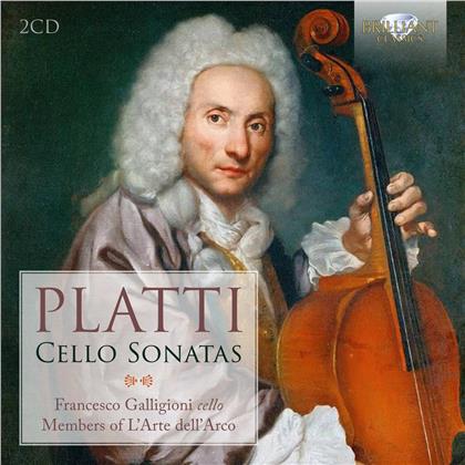 Members Of L'Arte dell'Arco, Giovanni Benedetto Platti (1697-1763) & Francesco Galligioni - Cello Sonatas (2 CDs)