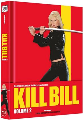 Kill Bill - Vol. 2 (2004) (Wattiert, Cover A, Collector's Edition Limitata, Mediabook, Blu-ray + DVD)