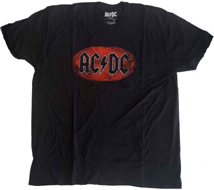 AC/DC Unisex T-Shirt - Oval Logo Vintage