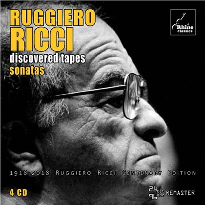Ruggiero Ricci - 1918-2018 Centenary Edition - Discovered Tapes - Sonatas (4 CDs)