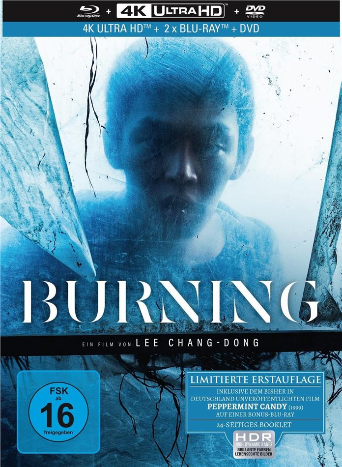 Burning (2018) (Limited Collector's Edition, Mediabook, 4K Ultra HD + 2 Blu-rays + DVD)