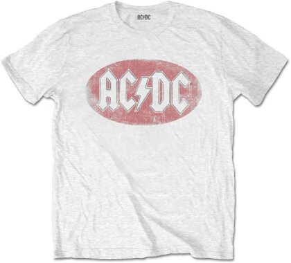 AC/DC Unisex T-Shirt - Oval Logo Vintage
