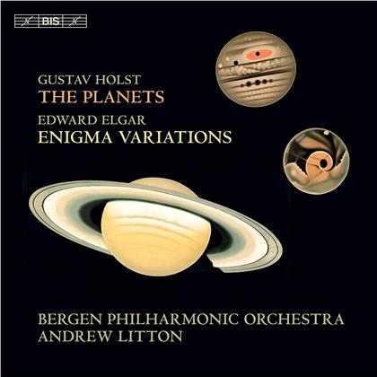 Sir Edward Elgar (1857-1934), Gustav Holst (1874-1934), Andrew Litton & Bergen Philharmonic Orchestra - Enigma Variations / The Planets (Hybrid SACD)