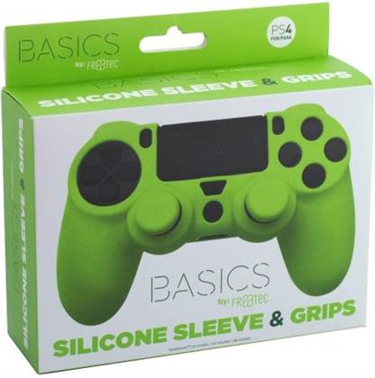 PS4 Silicone Skin + Grips (Green)