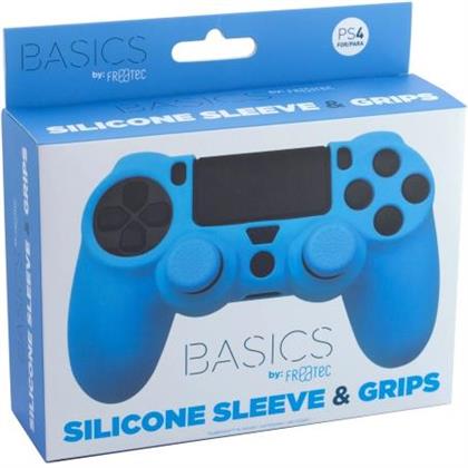 PS4 Silicone Skin + Grips (Blue)