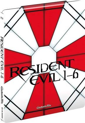 Resident Evil 1-6 (Limited Edition, Steelbook, 6 Blu-rays)
