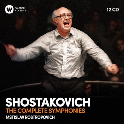 Mstislav Rostropovitsch, The London Symphony Orchestra, Galina Vishnevskaya & Dimitri Schostakowitsch (1906-1975) - Sämtliche Sinfonien (12 CDs)