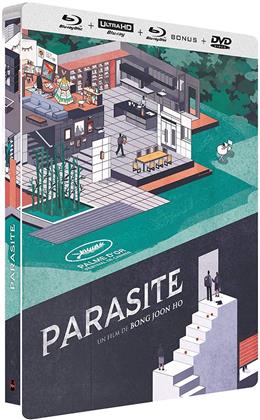 Parasite (2019) (Limited Edition, Steelbook, 4K Ultra HD + 2 Blu-rays + DVD)