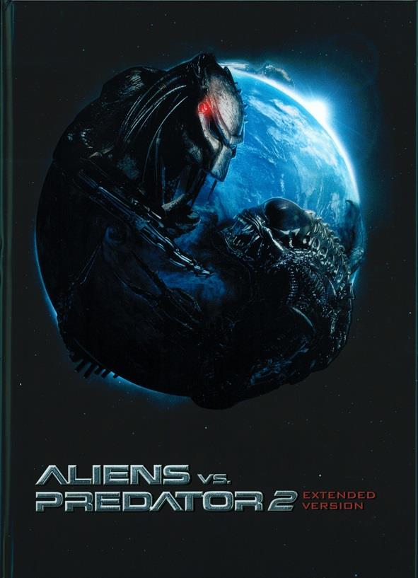 Aliens vs. Predator 2 (2007) (Cover C, Extended Edition, Limited Edition, Mediabook, Unrated, Blu-ray + DVD)