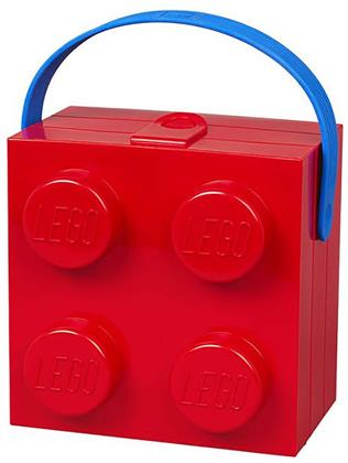 Room Copenhagen - Lego Box With Blue Handle Bright Red