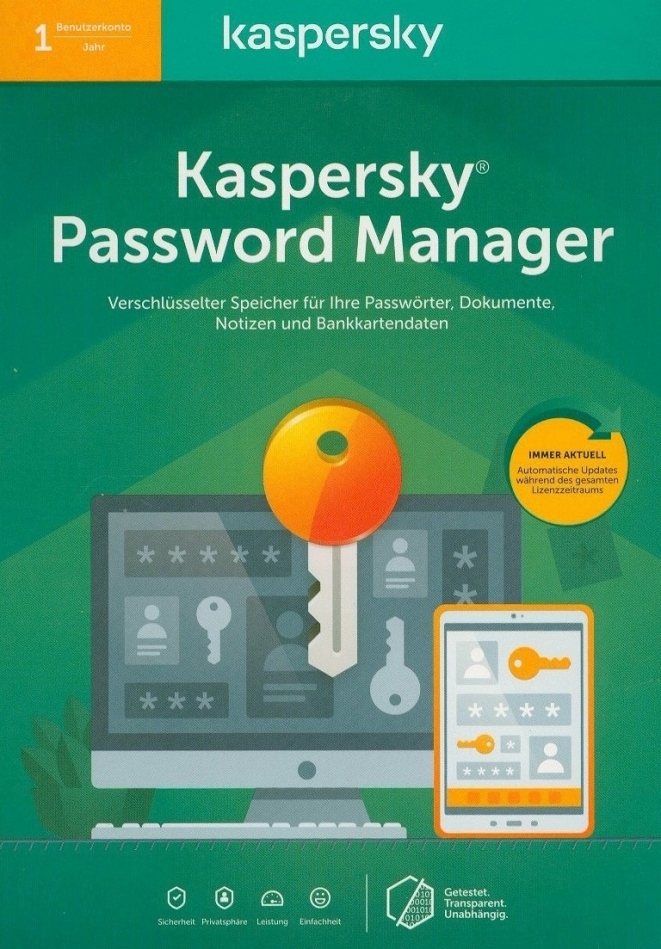 Kaspersky Password Manager [1 PC] [PC/Mac/Android/iOS]