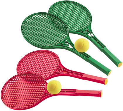 Softtennis Set mit Ball ass. - 2-fach ass., Schläger 54 cm,