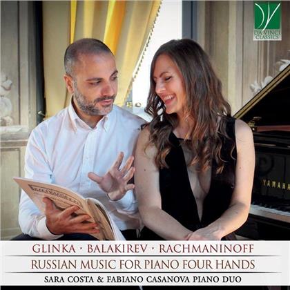 Sara Costa (Klavier) & Fabiano Casanova - Russian Music For Piano 4 Hands (Da Vinci Classics)