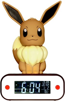 Pokémon - Digitaler Wecker Evoli [LED-Lampe]