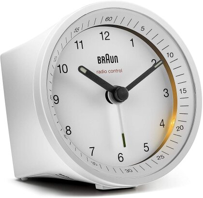Braun Radio controlled Alarm Clock - BC07W-DCF - white