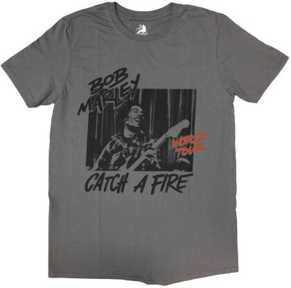 Bob Marley Unisex T-Shirt - Catch A Fire World Tour