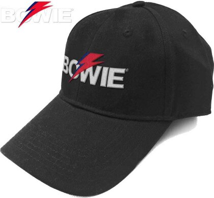 Bowie,David - Bowie Aladdin Sane Bolt Logo (Black) Baseball Cap
