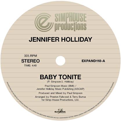Jennifer Holliday - Baby Tonite (12" Maxi)