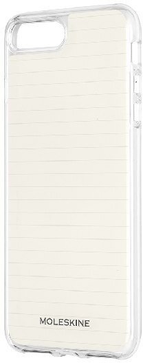 Moleskine IPhone Hülle für IPhone 6/6S/7/8 - Durchsichtige Hülle mit Papier-Vordrucken, Durchsichtig