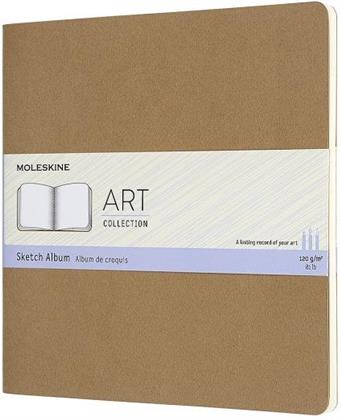 Cahier Art Square Brown Sketch - Skizzenalbum, Quer, 120G-Papier, Kartoneinband