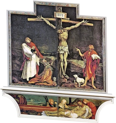 Altarfalz Karte 3er Set Auferstehung Christi V->3 - mit dem Isenheimer Altar / mit Umschlägen