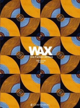 WAX Geschenkpapier-Heft - Motiv Orange-blaue Kreise