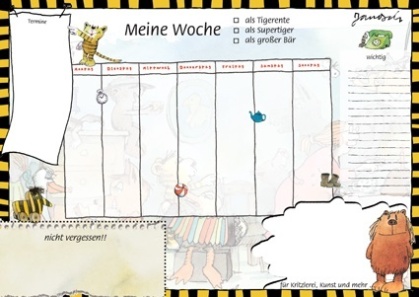 502133 Janosch Wochenplaner DIN A3 25 Blatt
