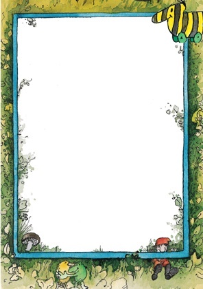 502002 Janosch Notizblock "Blumenranke"
