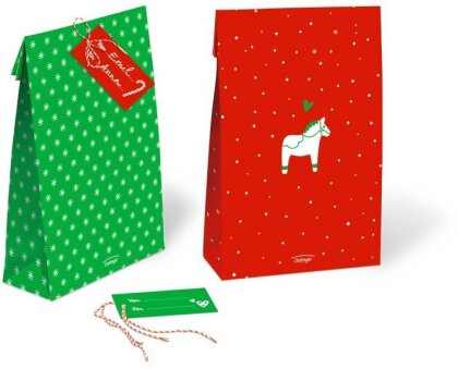 Weihnachtliches Geschenktüten-Set