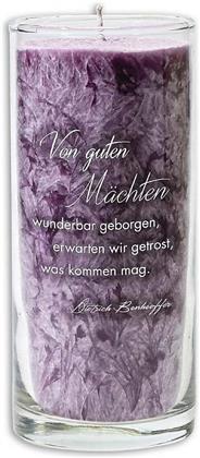 Von guten Mächten in Glas - Palmwachskerze