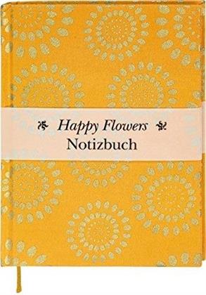 Happy Flowers - Notizbuch gross