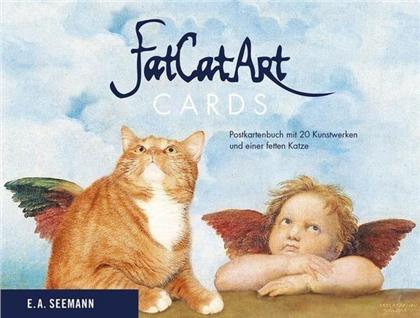 FatCatArt Cards - Postkartenbuch mit 20 Kunstwerken und einer fetten Katze