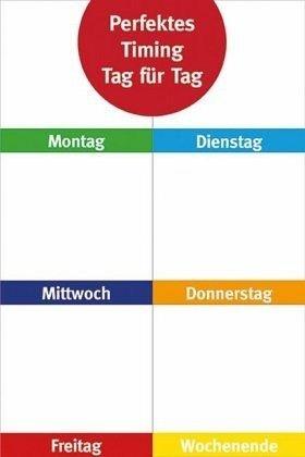 Perfektes Timing Tag für Tag - Haftnotizzettel: 6 quadratische Blöcke à 50 Blatt im Heft