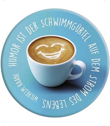 Humor ist der Schwimmgürtel auf dem Strom des Lebens - Deko Magnet