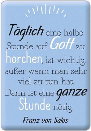 Glaube trägt - Deko Magnet auf Geschenkkarte