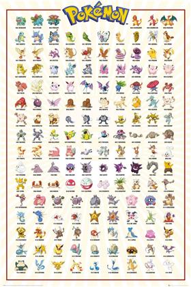 Pokémon: Kanto 151 - Maxi Poster