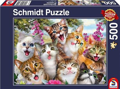 Katzen Selfie - 500 Teile Puzzle