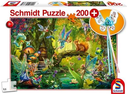 Feen im Wald - 200 Teile Puzzle + Feenstab