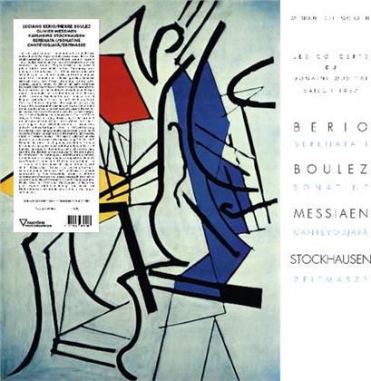 Luciano Berio (1925 - 2003), Pierre Boulez (*1925), Olivier Messiaen (1908-1992) & Karlheinz Stockhausen (1928-2007) - Serenata I / Sonatine / CanteyoDJaya / Zeitmasze (LP)
