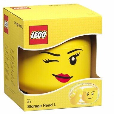 Room Copenhagen - Lego Large Winking Girl Storage Head