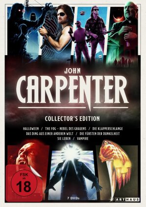 John Carpenter Collector's Edition - Halloween / The Fog / Die Klapperschlange / Das Dign aus einer anderen Welt / Die Fürsten der Dunkelheit / Sie leben / Vampire (7 DVD)