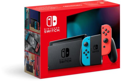 Nintendo Switch Neon-Rot/Neon-Blau - (neues Model mit mehr Akkuzeit)