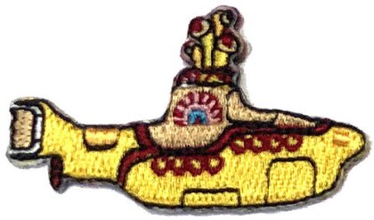 The Beatles Woven Patch - Yellow Submarine (Small) - Grösse S